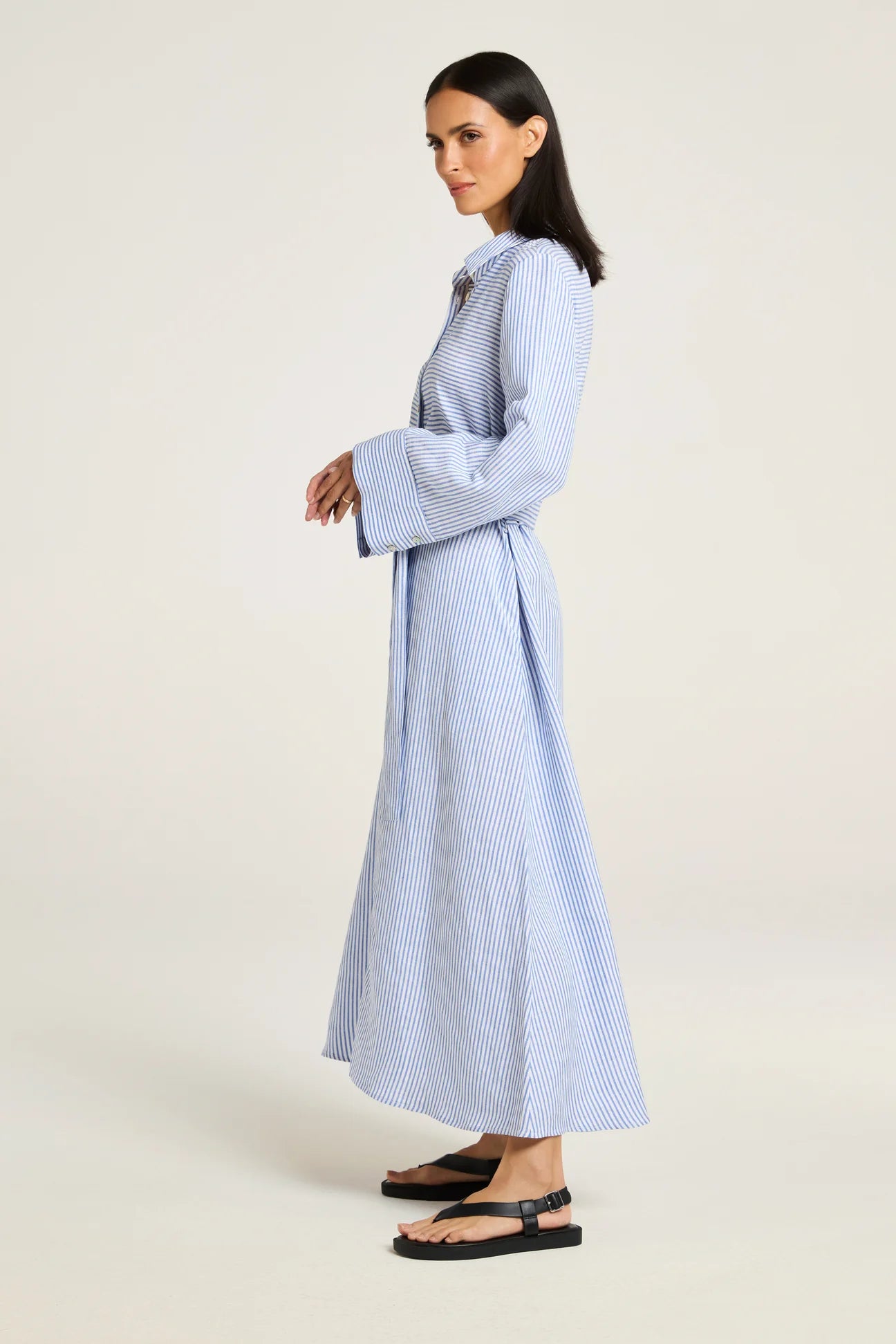 Yarra Trail Alba Dress Cadet/White