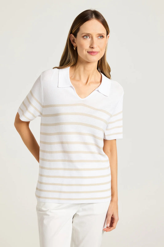 Yarra Trail Liberty Knit White/Stone