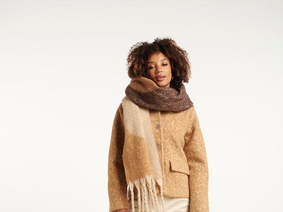 Smashed Lemon, SCARF SAND / BROWN 55308