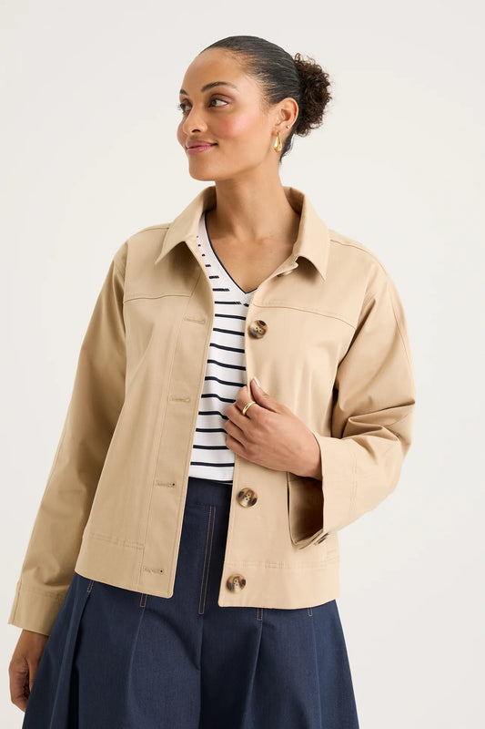 Yarra Trail, Jacket Mila Shacket Camel