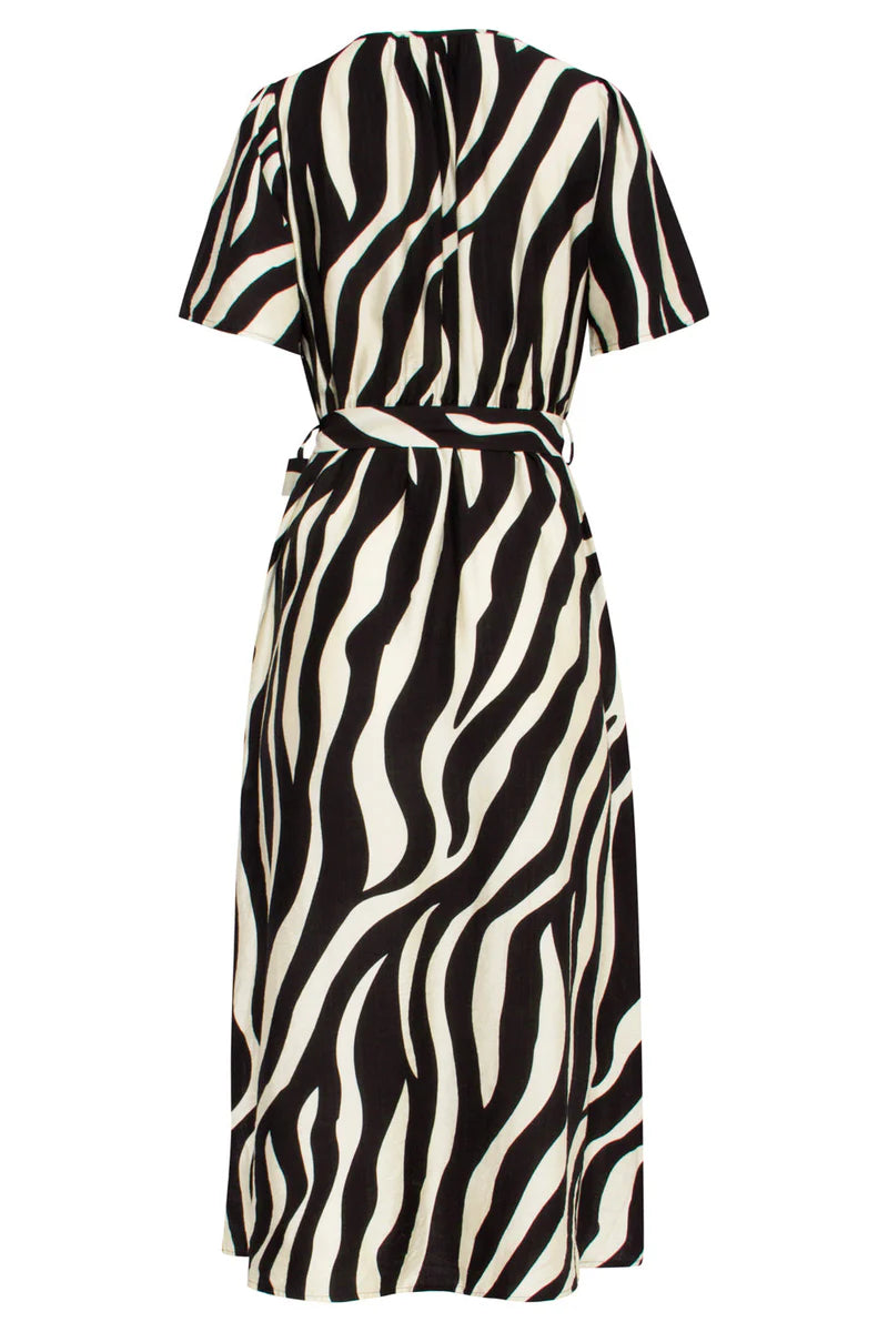 Smashed Lemon, Dress Zebra Off White - Black