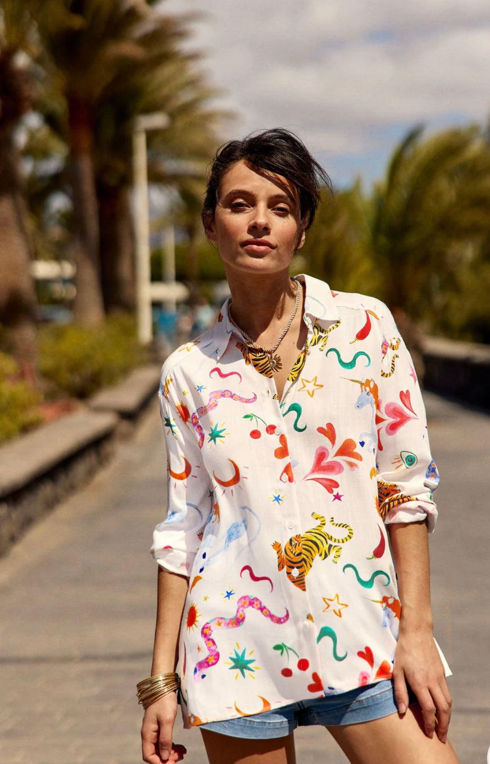 LPE, Blouse Camilla Tiger Print