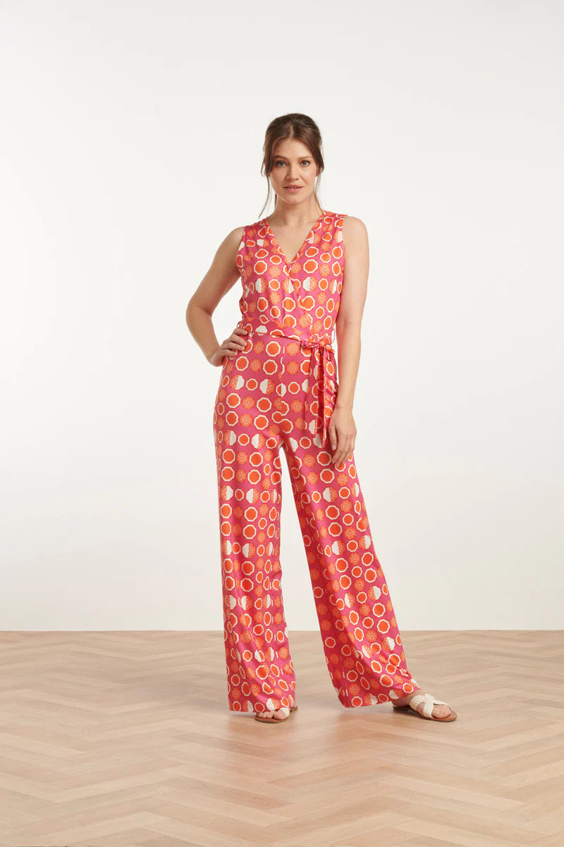 Smashed Lemon, Jumpsuit pink multicolour