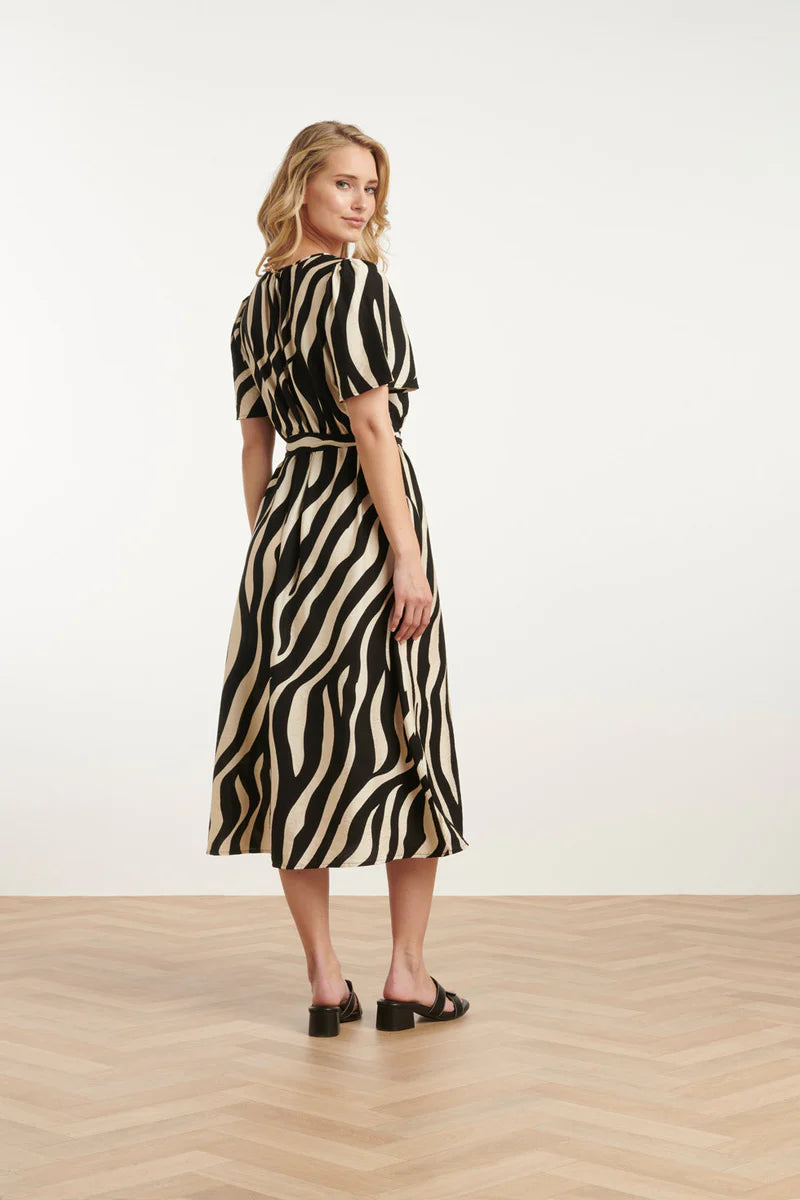 Smashed Lemon, Dress Zebra Off White - Black