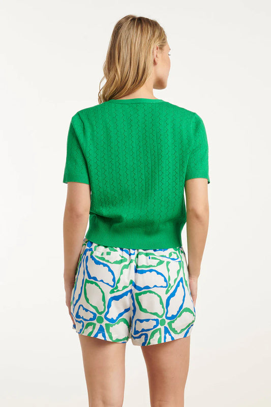 Smashed Lemon, Knit cardigan Green