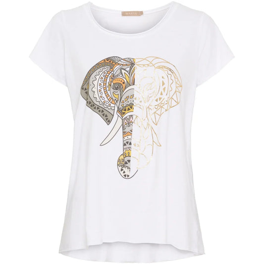 MARTA DU CHATEAU, T-shirt Marie 1535 White Elephant