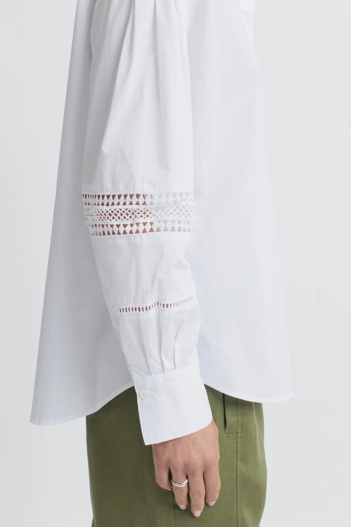 Yarra Trail, Tirari Pintuck Shirt White 4383