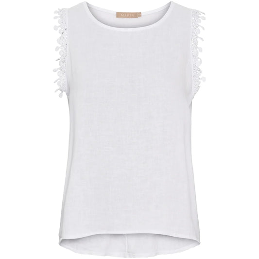 MARTA DU CHATEAU, Top Holly 258355 Optical White