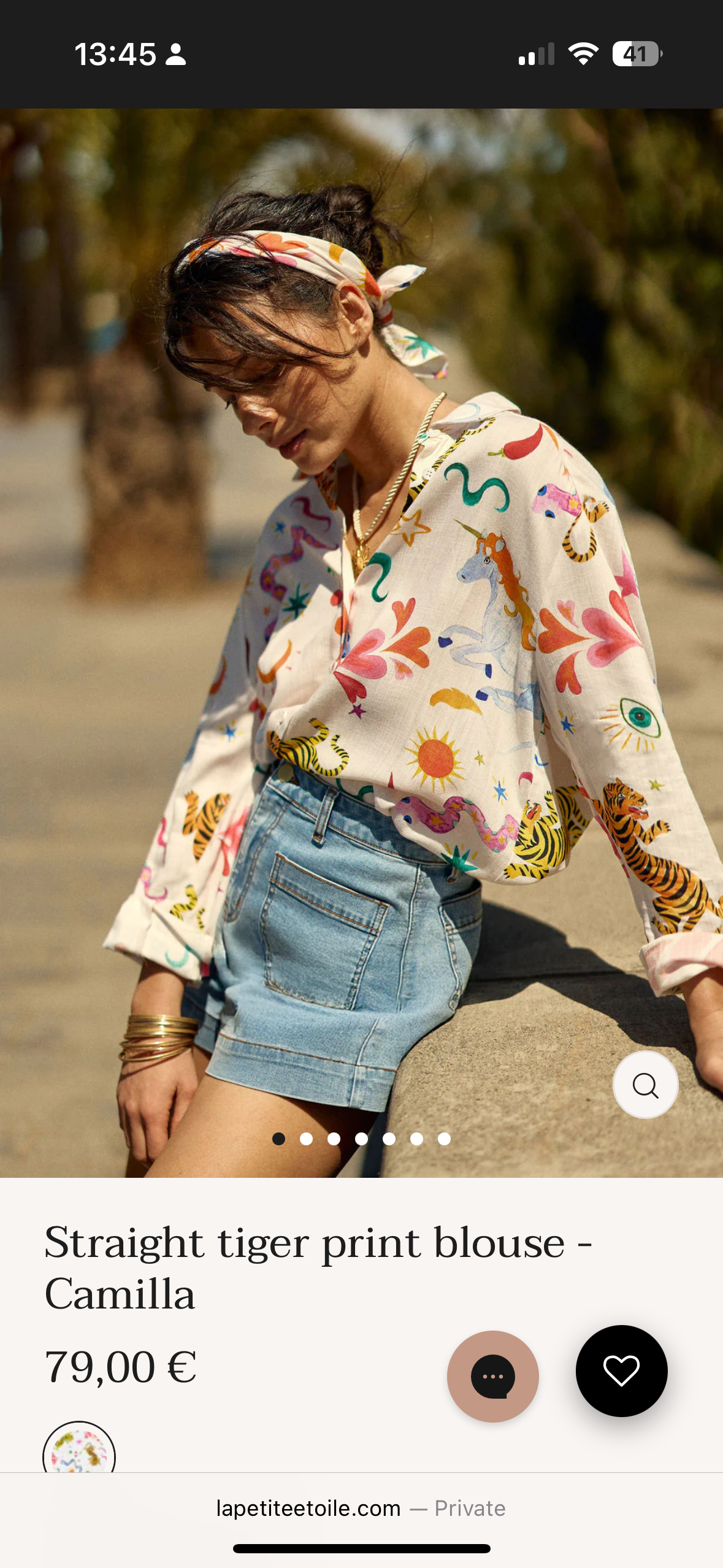 LPE, Blouse Camilla Tiger Print