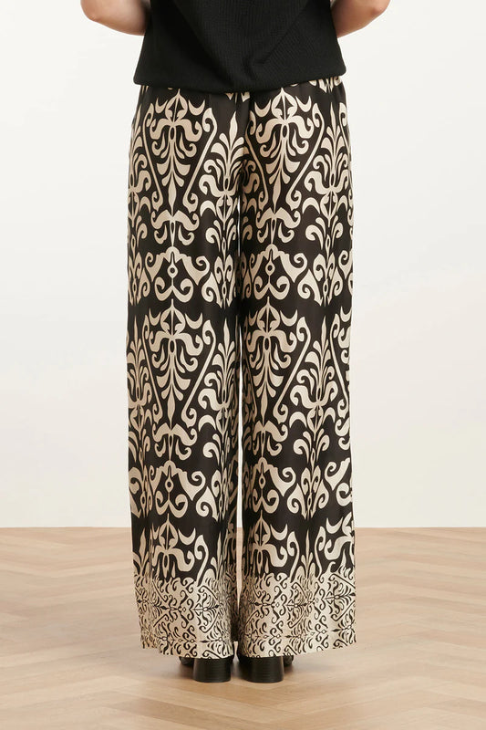 Smashed Lemon, Pants Print Off White - Black