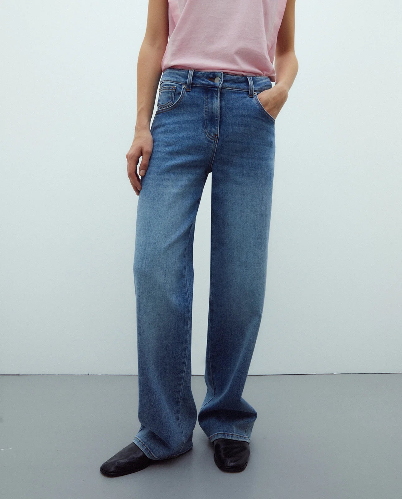 Andam, high-waisted wide-leg jeans 264200