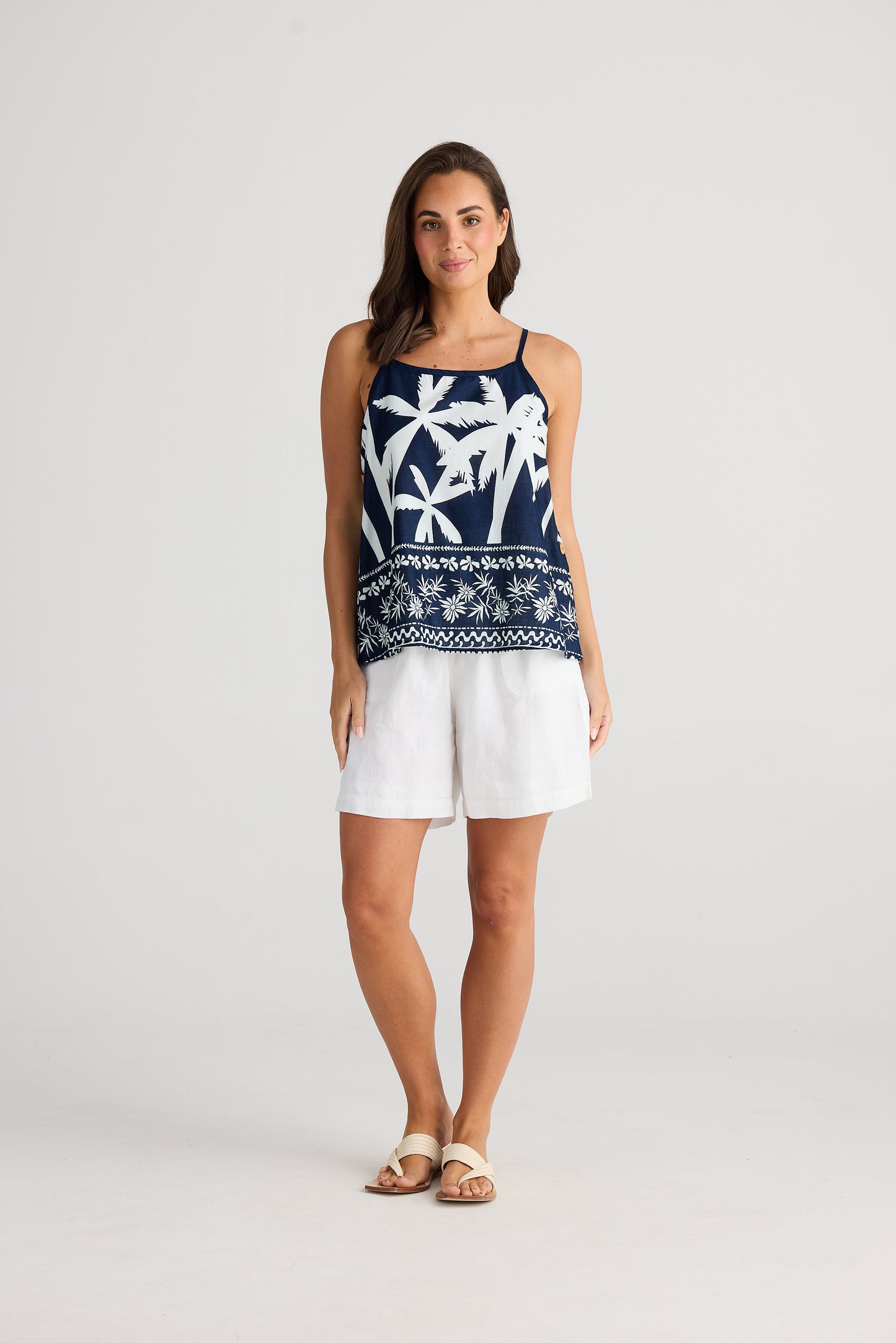 Holiday Cliffside Singlet - Blue Haven