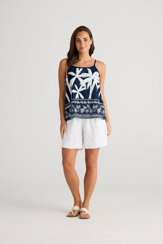 Holiday Cliffside Singlet - Blue Haven