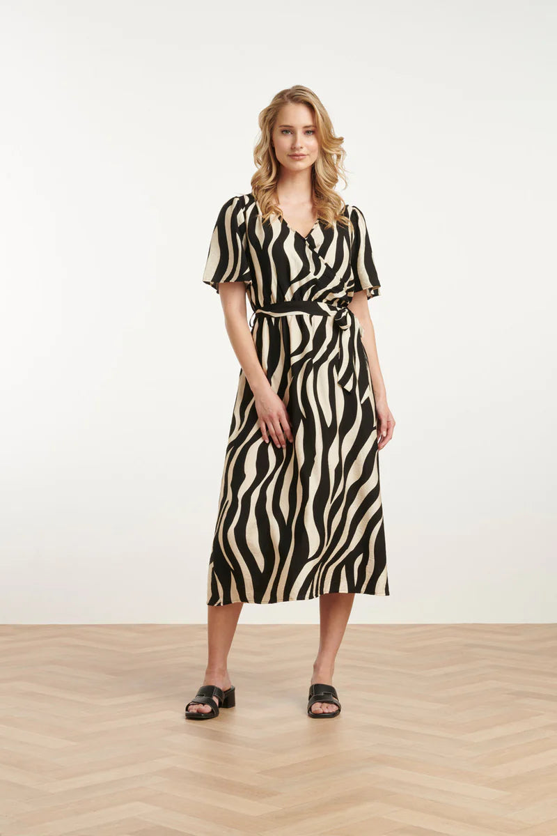 Smashed Lemon, Dress Zebra Off White - Black