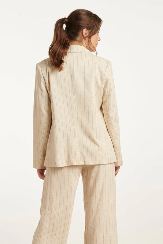 Smashed Lemon, Blazer Sand - Black Stripe