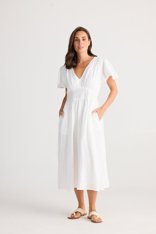 Holiday Blossom Dress - White
