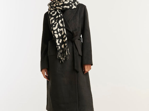 Smashed Lemon, SCARF OFF-WHITE / BLACK 55309