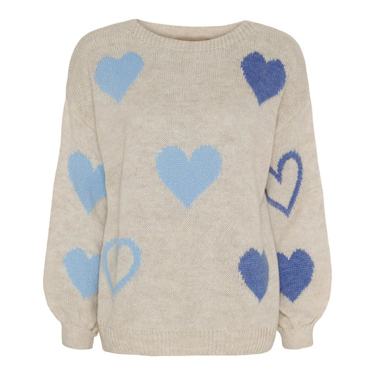 Marta, Amarante Knit Beige/Jeans/Celeste
