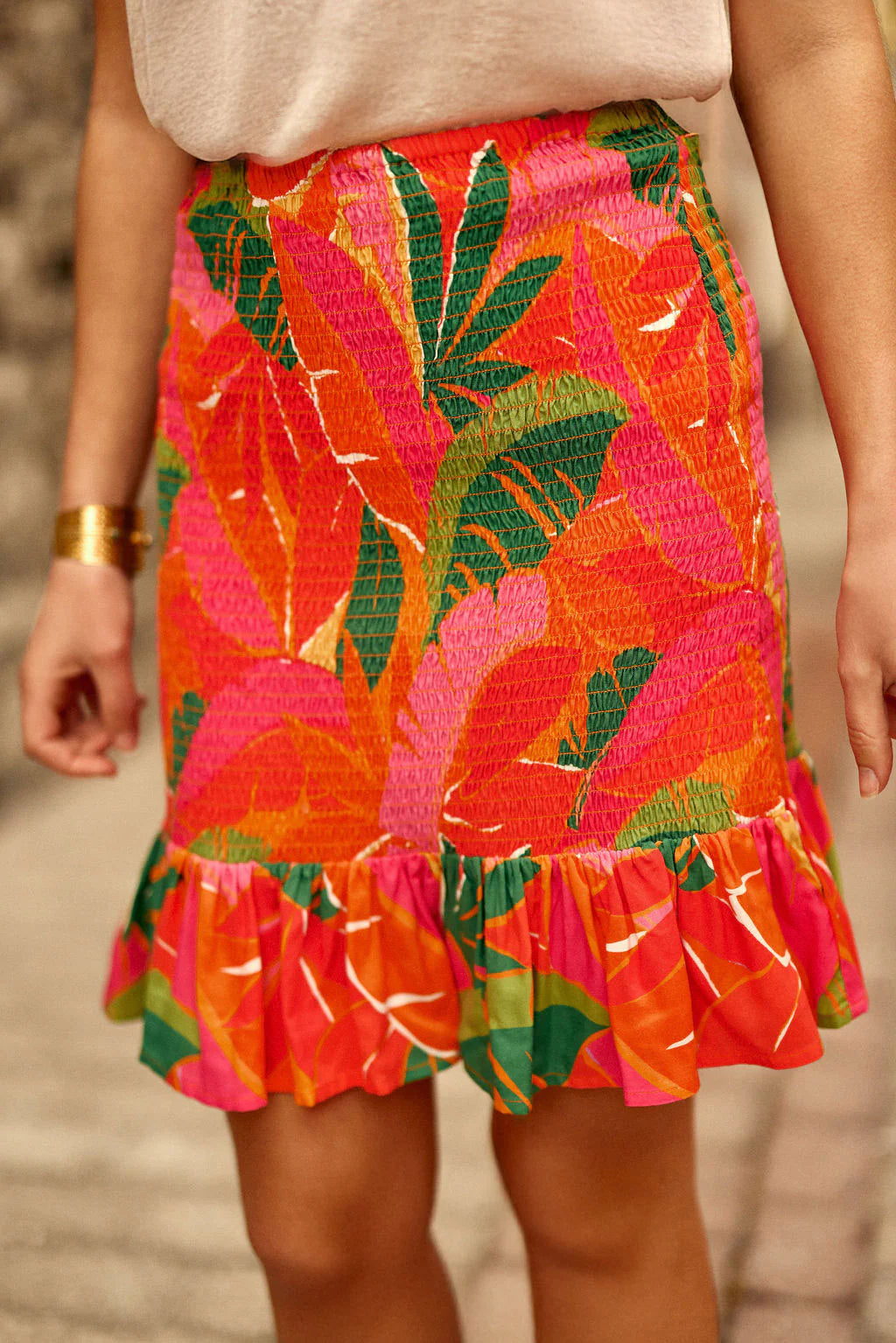 LPE, Skirt Johna Tropical Print