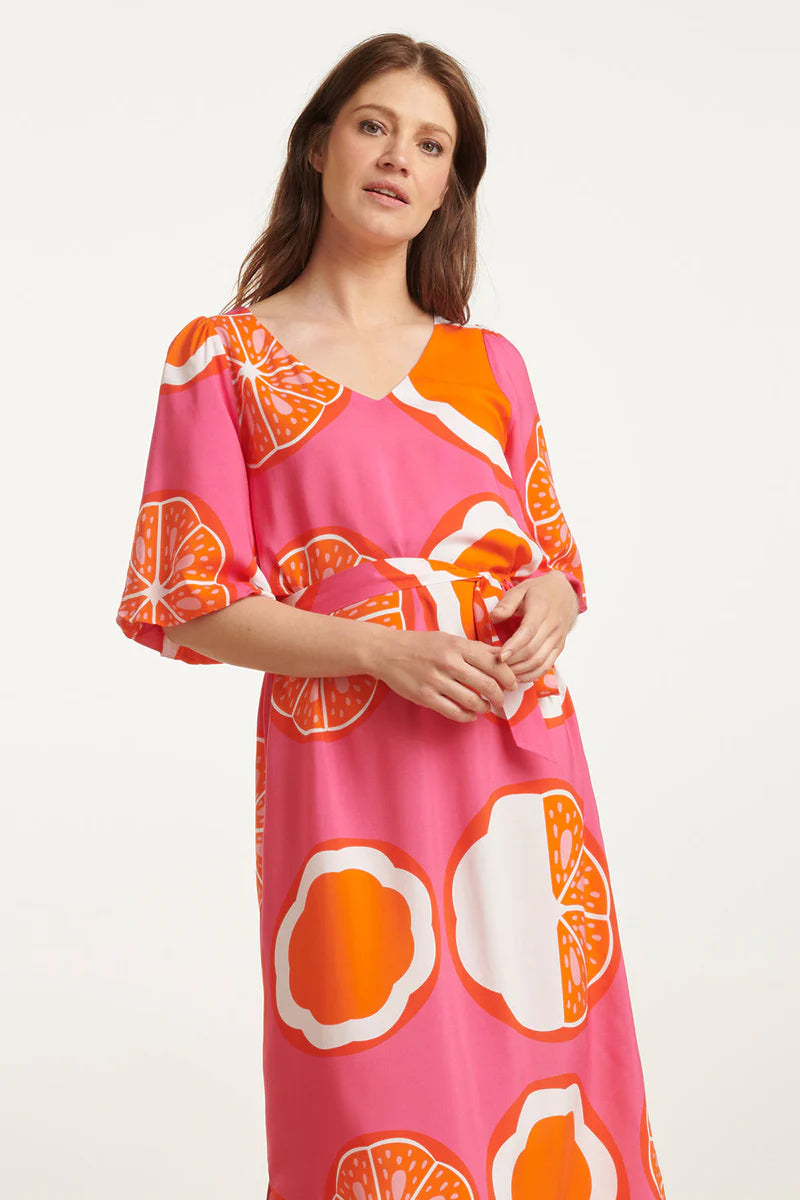 Smashed Lemon, Dress Pink Multicolour