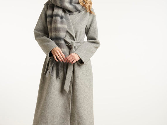 Smashed Lemon, SCARF LIGHT GREY / GREY 55306