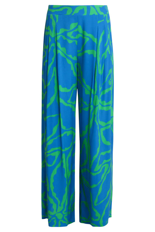 Smashed Lemon, Pants Cobalt Blue - Green
