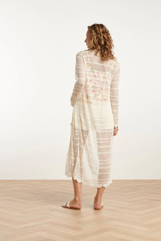 Smashed Lemon knitted cardigan Off-white