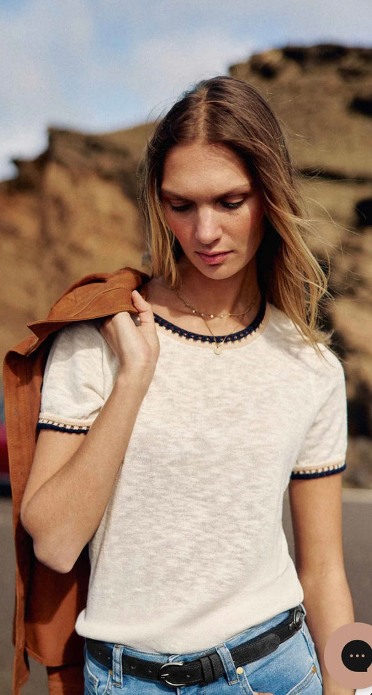 LPE, pullover Madi Ecru