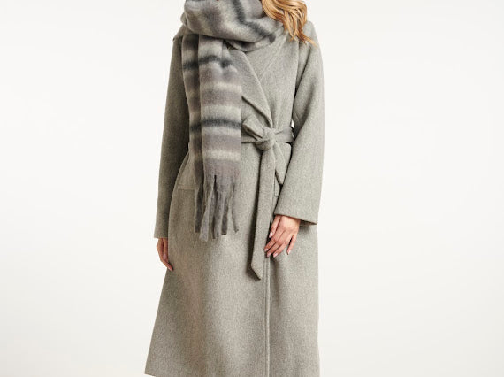 Smashed Lemon, SCARF LIGHT GREY / GREY 55306