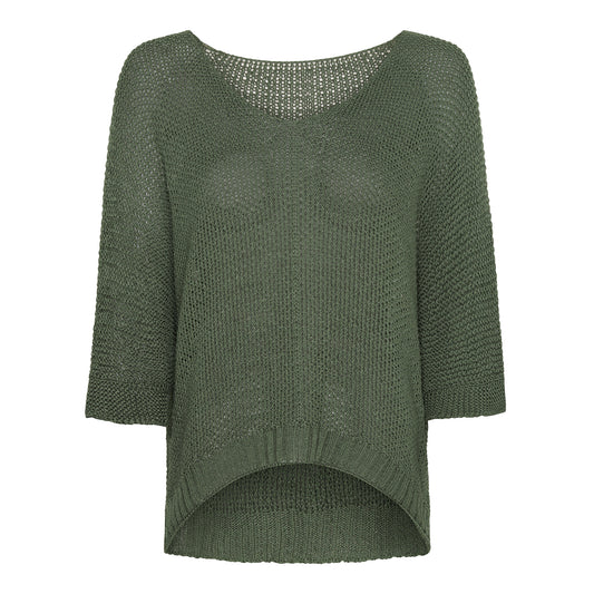 Marta, Betina knit Military green