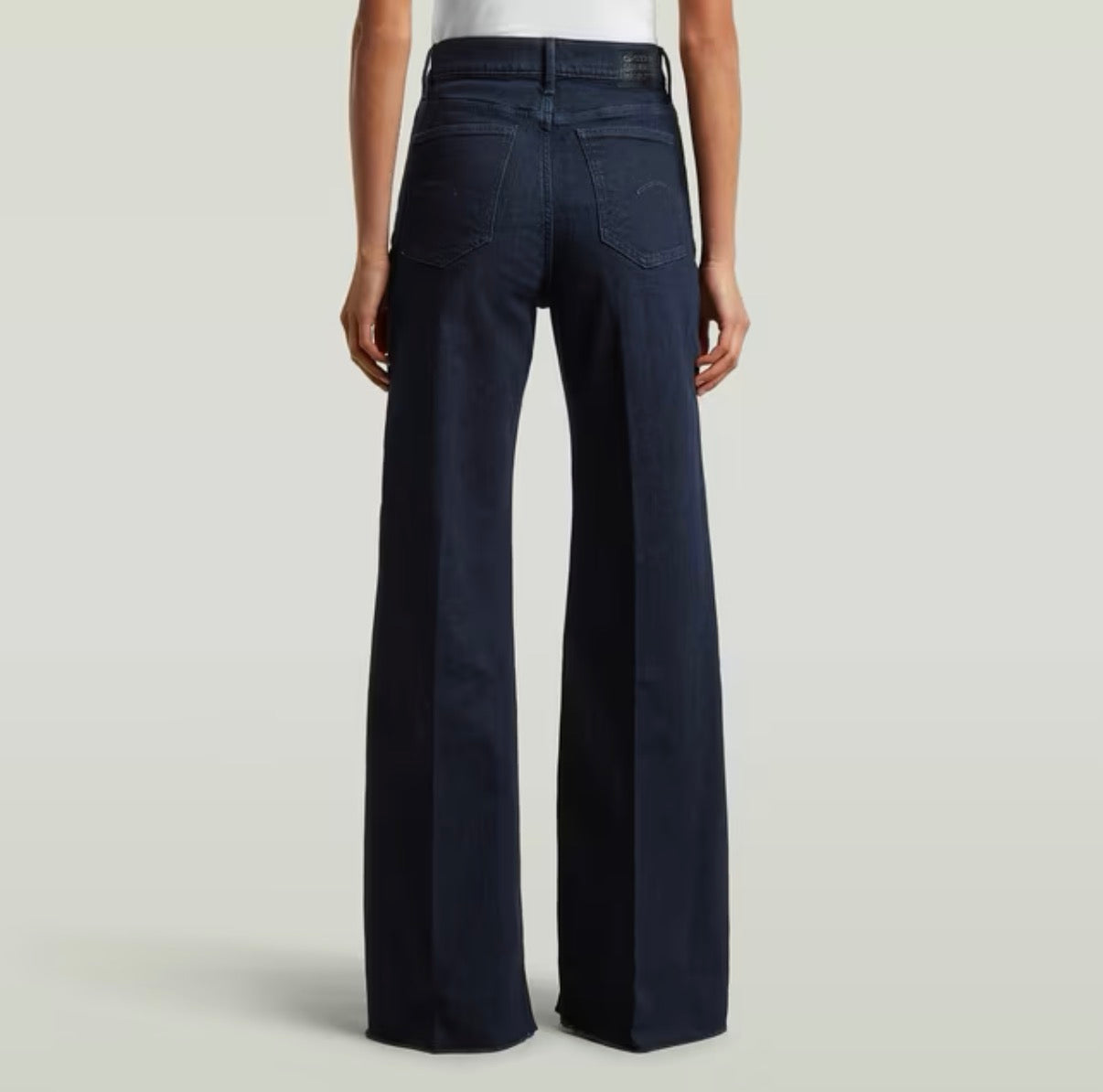 G-STAR, Deck Ultra High Wide Leg Jeans Rinsed