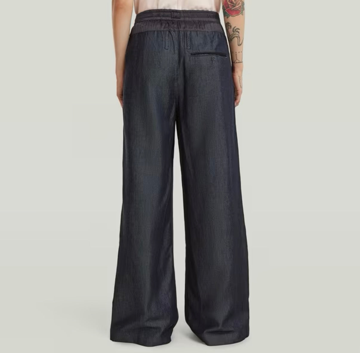 G-STAR, Lightweight Fluid Wide Leg Pants Rinsed D29004
