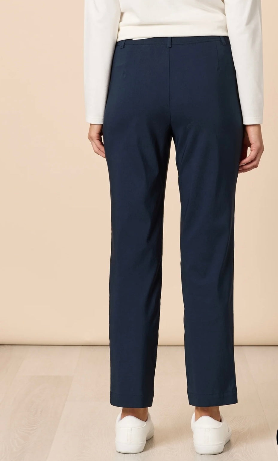 Threadz, Evie Stretch Pant-Navy 58940