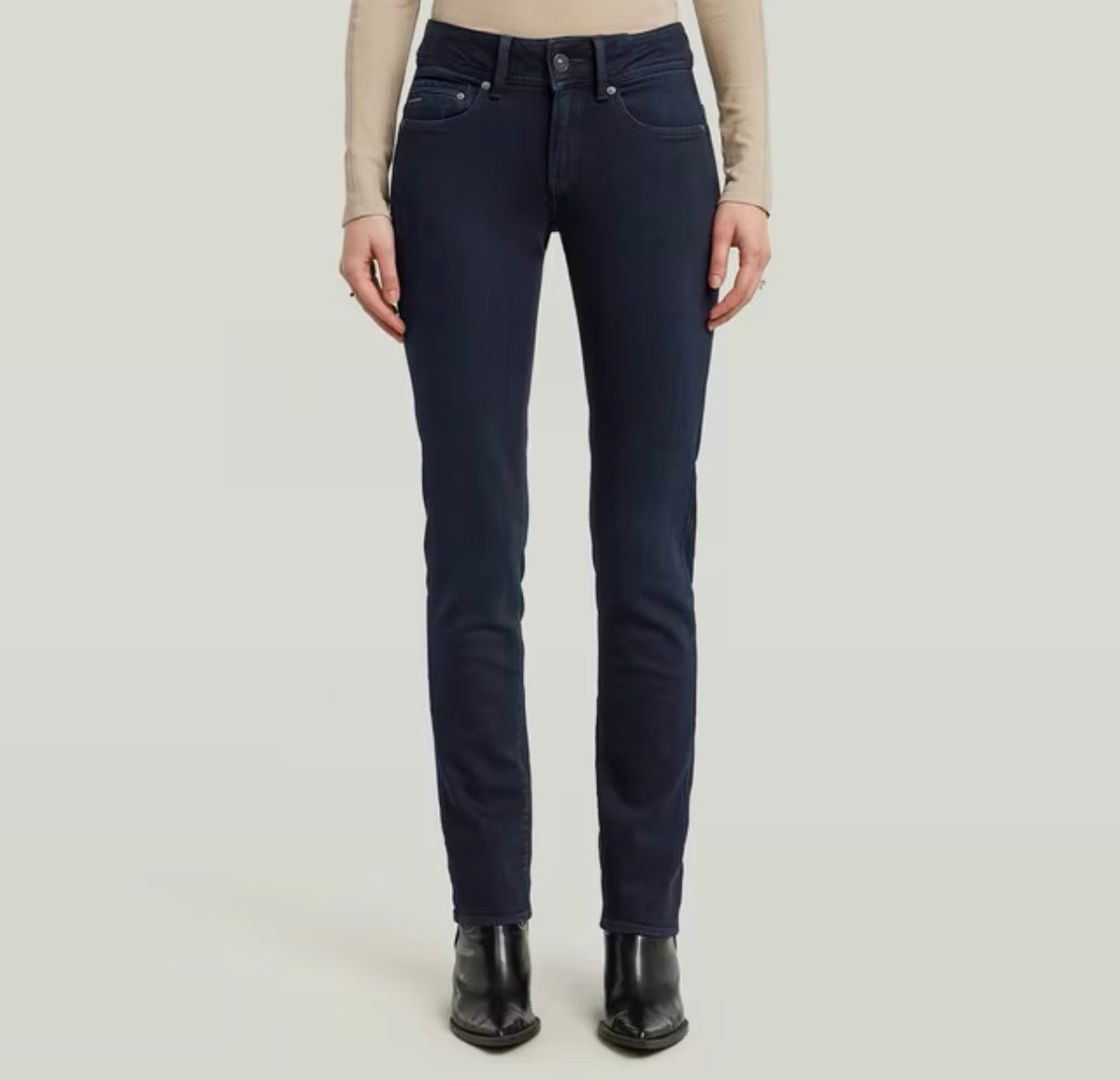 G-STAR, Midge Slim Straight Jeans Rinsed Ink D26424
