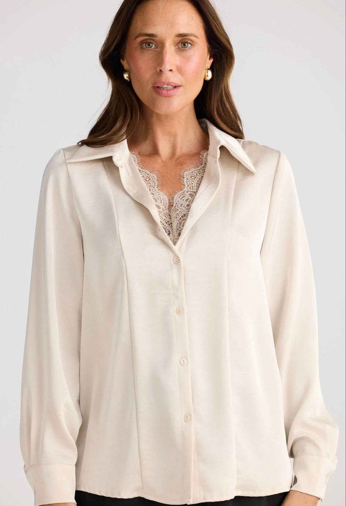 Brave and True, Jemima Shirt Oyster