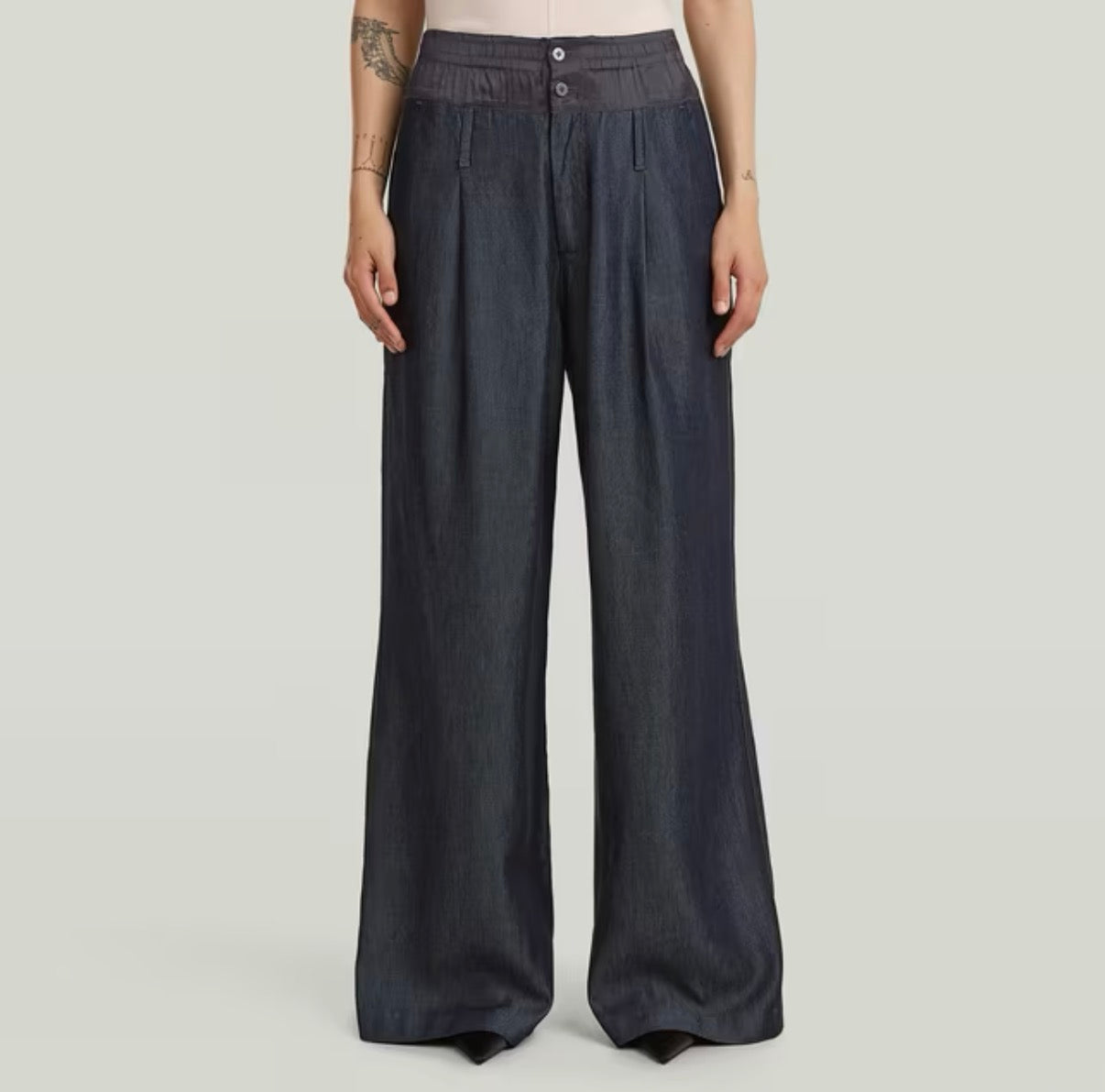 G-STAR, Lightweight Fluid Wide Leg Pants Rinsed D29004