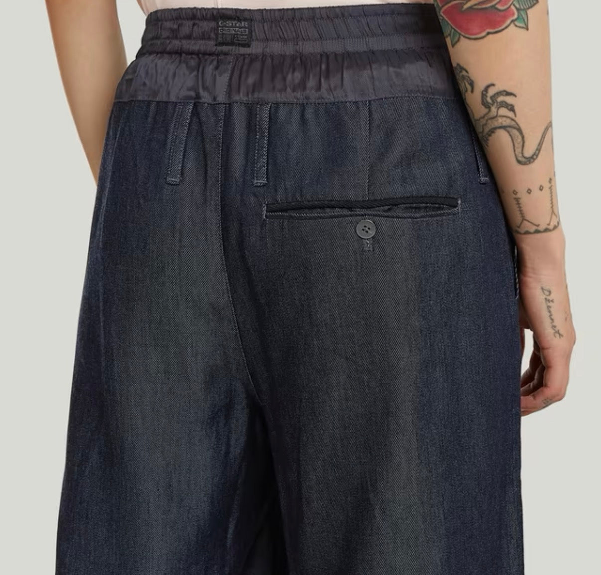 G-STAR, Lightweight Fluid Wide Leg Pants Rinsed D29004