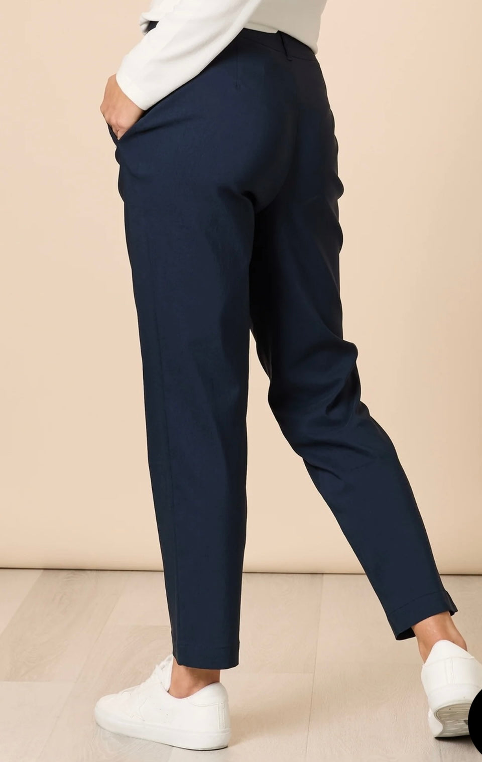 Threadz, Evie Stretch Pant-Navy 58940