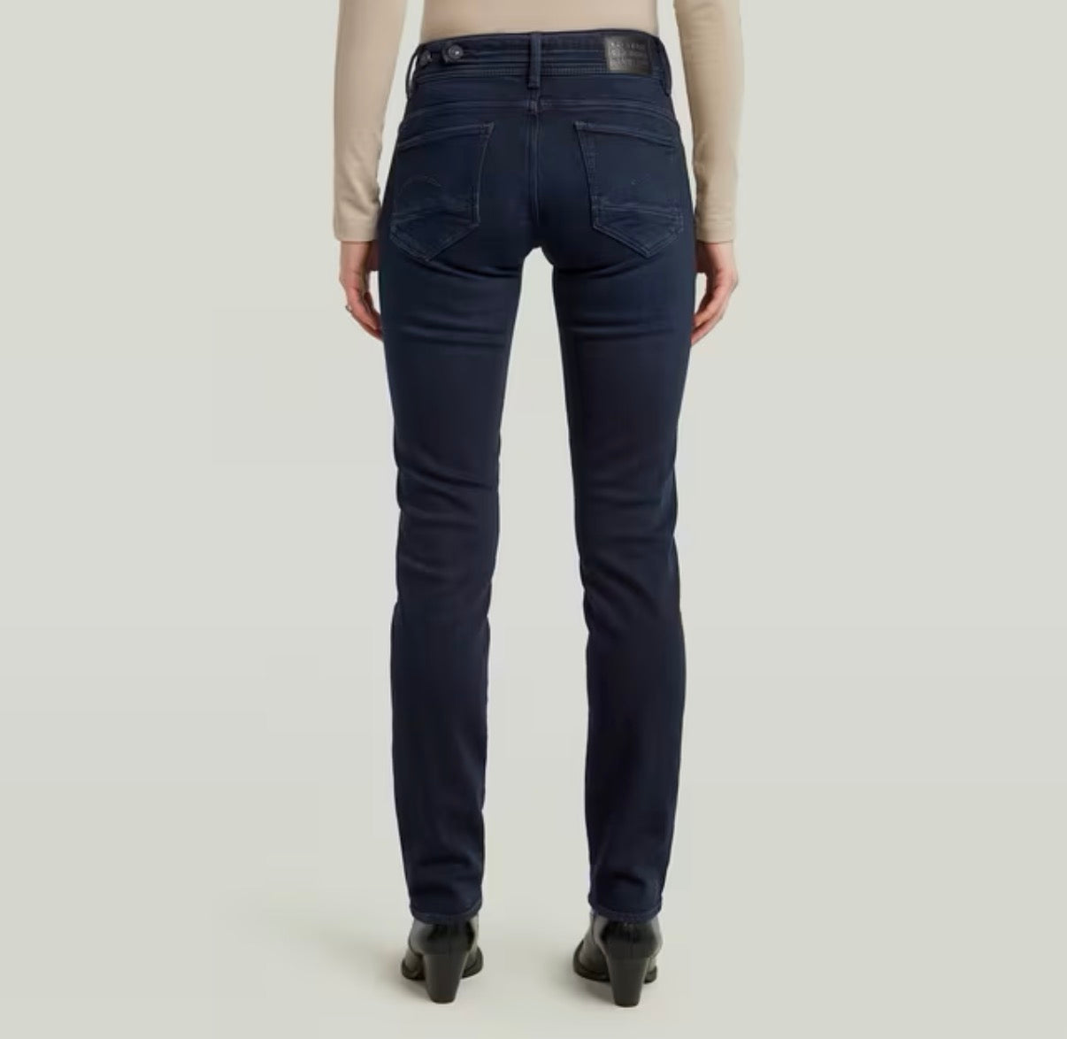 G-STAR, Midge Slim Straight Jeans Rinsed Ink D26424