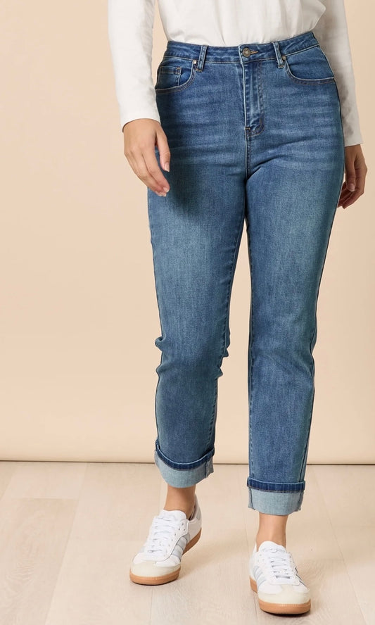 Threadz, Retro Cuff Jean - Denim 48519
