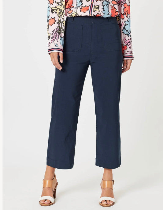 Threadz, Marina wide leg pant Navy 48847