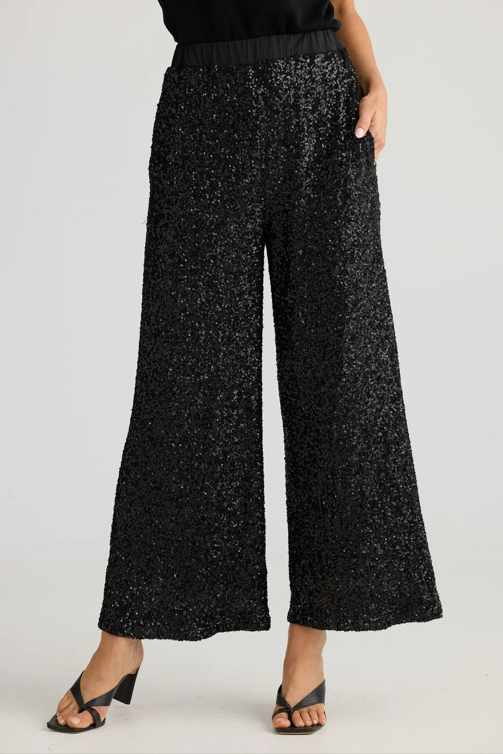 Brave and True, Razzle Pant Black Sequin