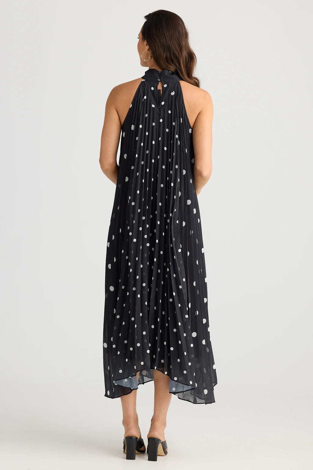 Brave and True, Inca Dress Black with white spot