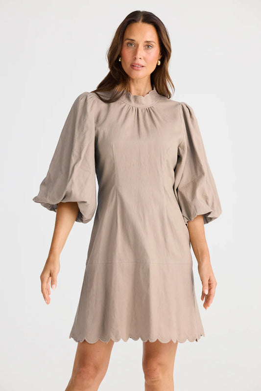 Brave and True, August Dress Cocoa