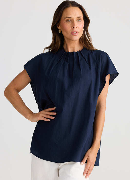 Brave and True, Elsie Top Navy