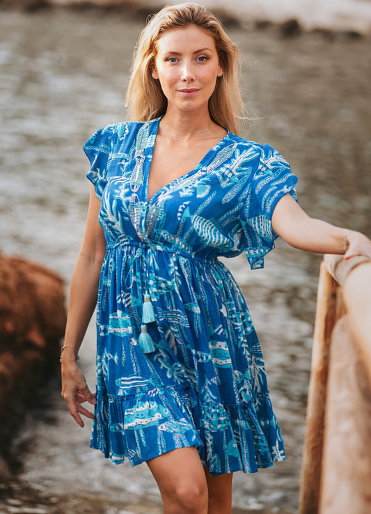 Isla Bonita, 35754 Short Dress Teal