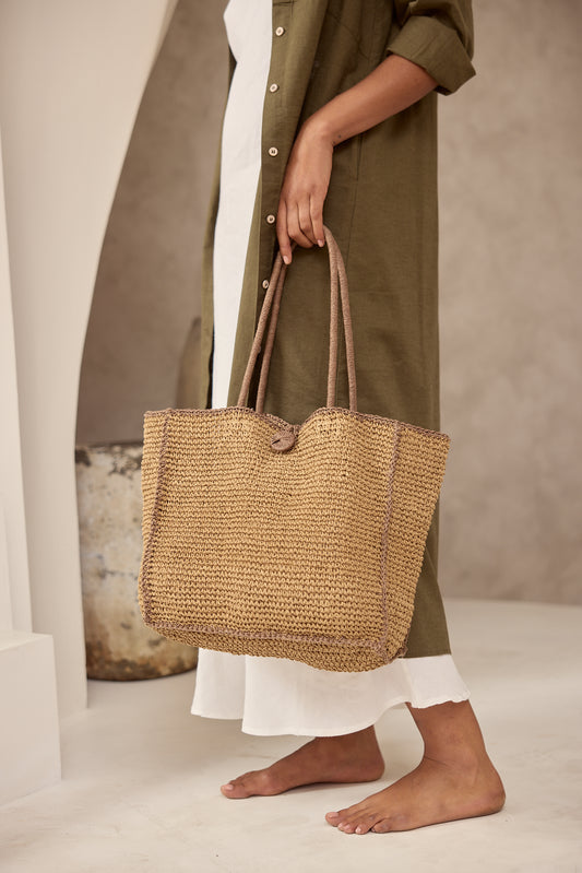 Holiday, Vacation Tote Brown