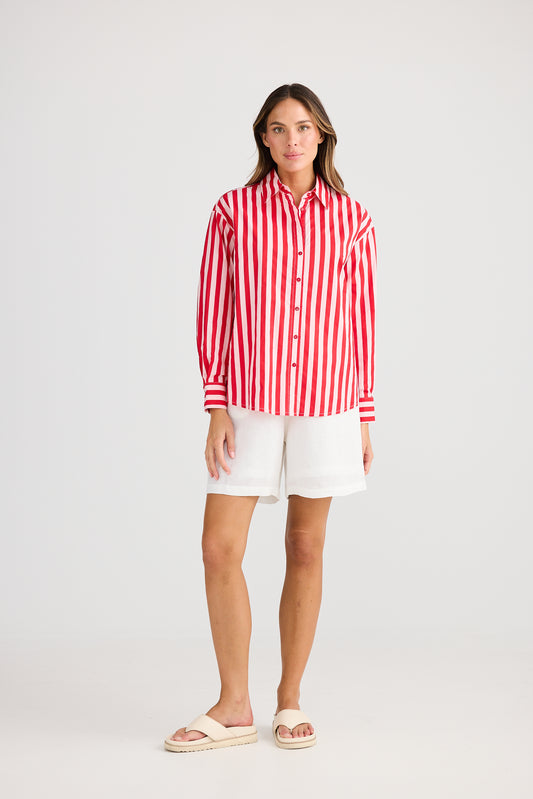 Holiday, Adrift Shirt RED STRIPE