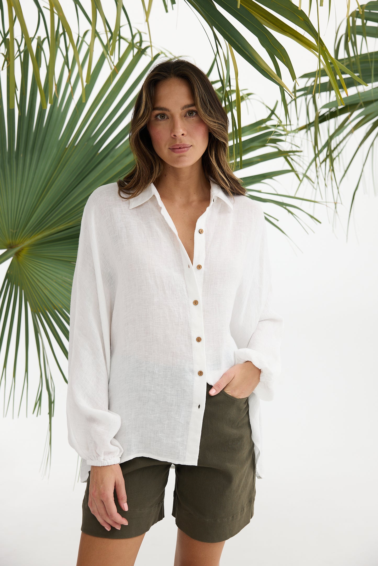 Holiday, Cliffside Shirt WHITE