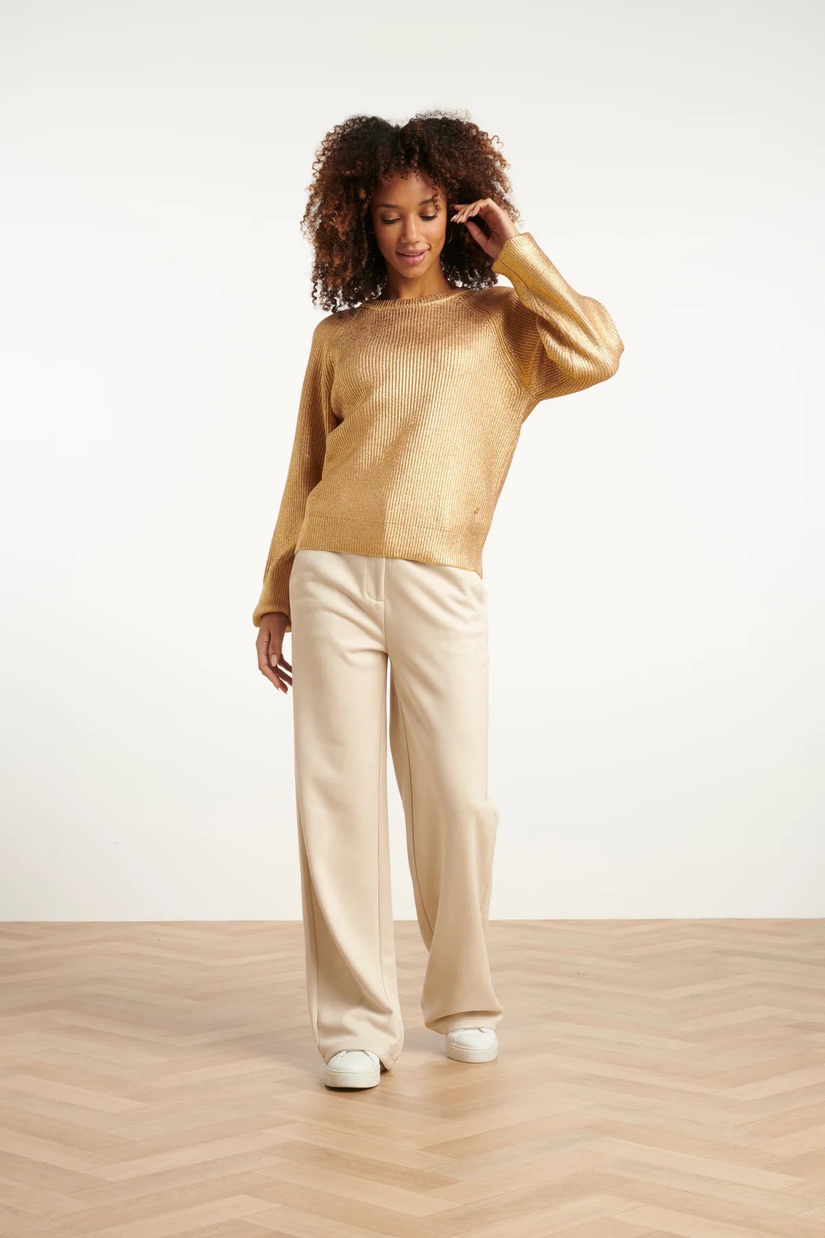 Smashed Lemon, Knit top GOLD